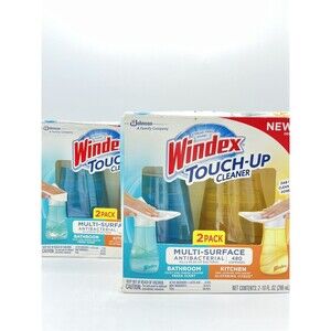 4 Windex Touch Up 2 Bathroom 2 Kitchen 10 oz each  Discontinued Bs268